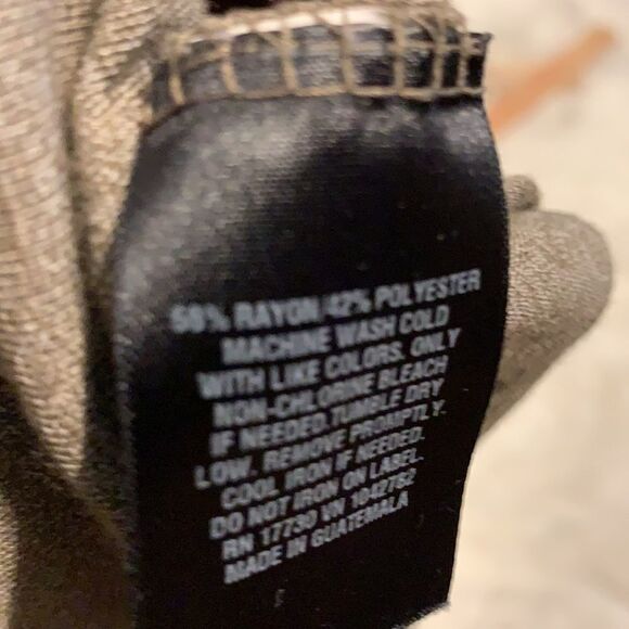 Massimo medium long sleeve v-neck light brown T-shirt - Picture 7 of 7